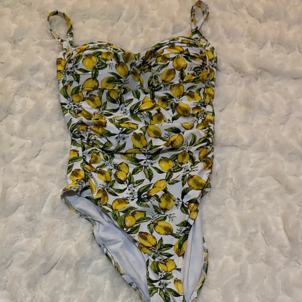 Lemon Print  Swimsuit